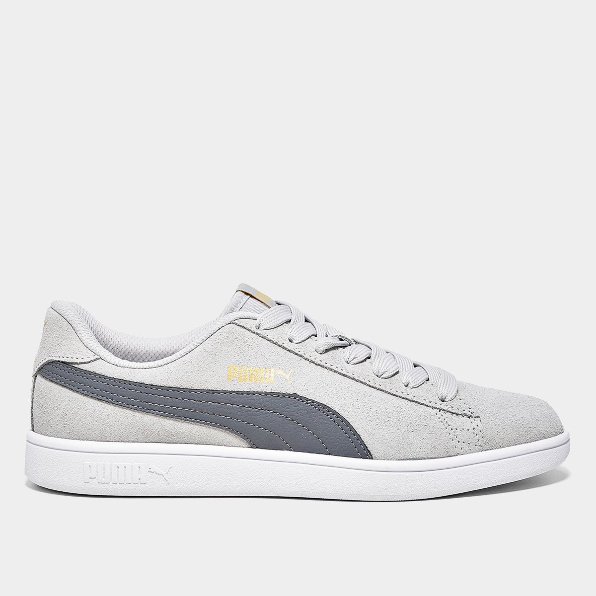 Miniatura Tênis Puma Smash V2 Masculino Cinza - 38