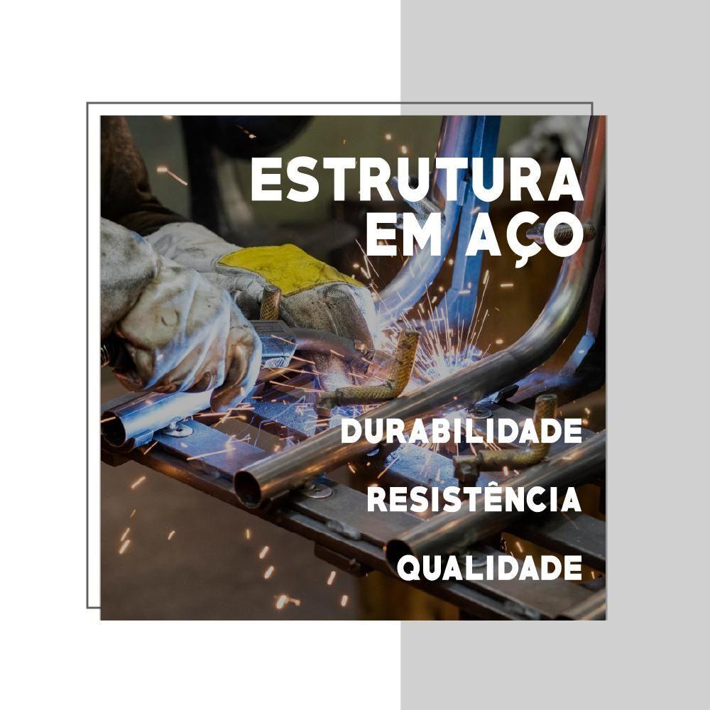 Miniatura Cadeira De Escritório Tubos Pretos 1731 Carraro Preto