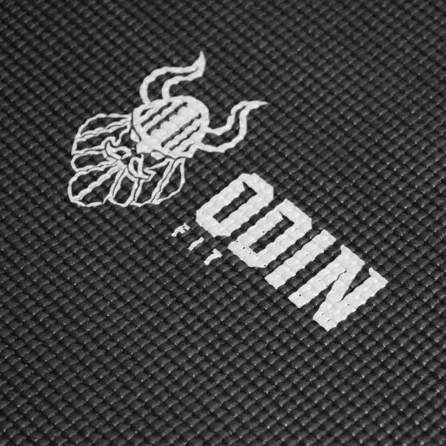 Miniatura Tapete Esteira Colchonete Yoga Pilates Em Pvc - Odin Fit Preto