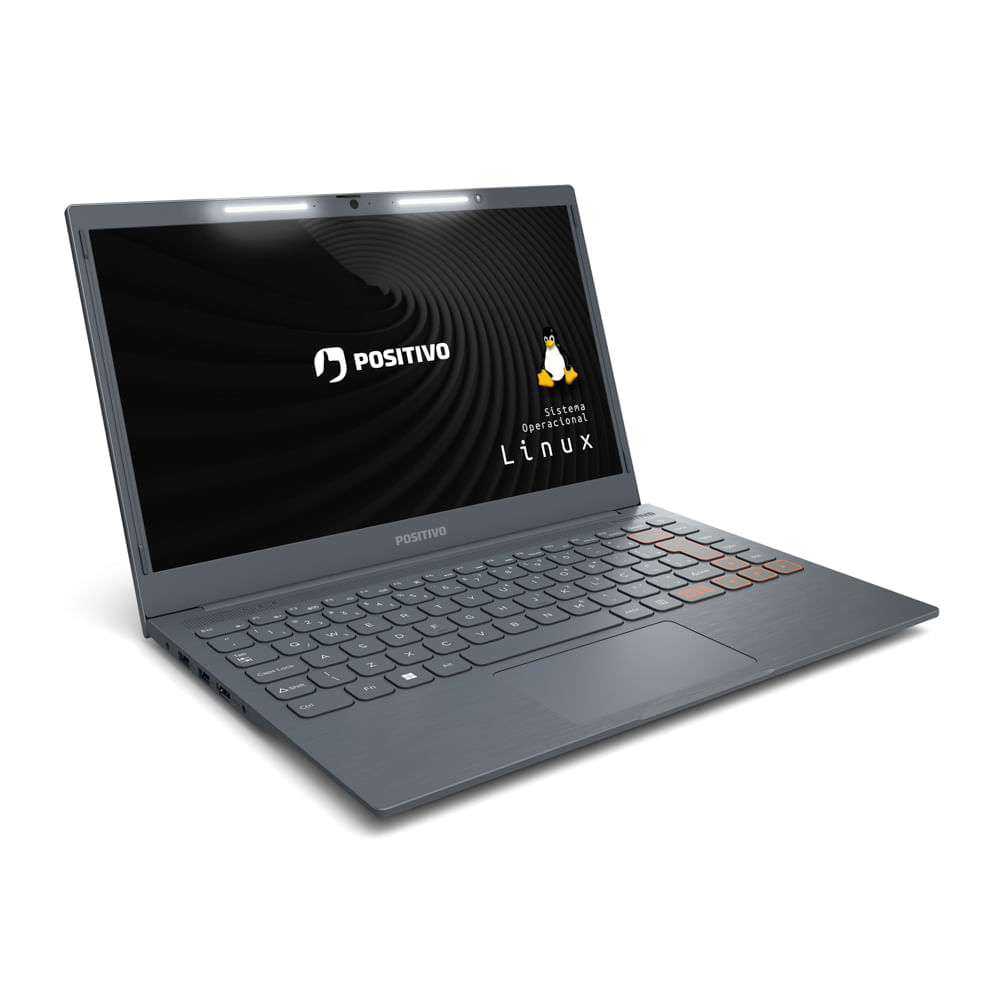 Notebook Positivo Vision C14 Intel® Celeron® Linux 4GB 128GB eMMC 14” HD Lumina BAR – Cinza