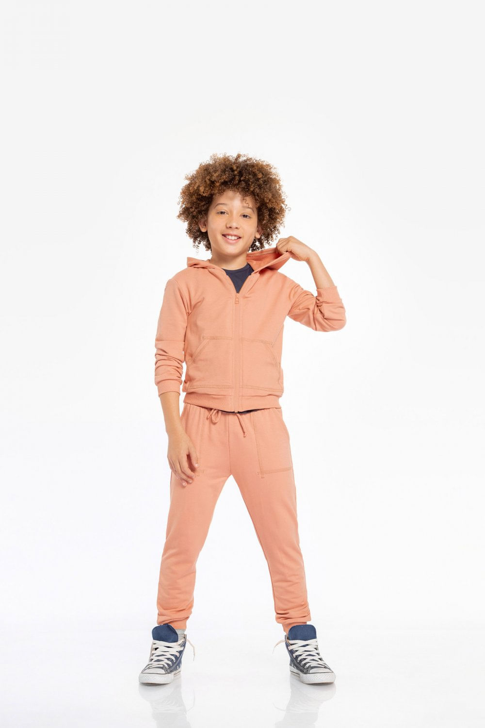 Miniatura Calça Jogger Genderless Kids - Rose Vintage - LIVE! Rosa - 4