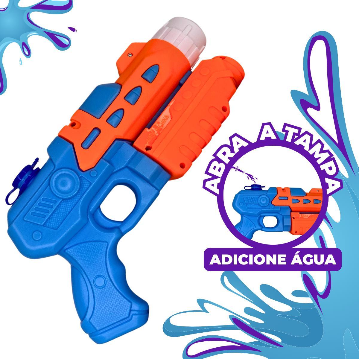 Miniatura Lança Água Infantil Lançador De Brinquedo Piscina Azul Forte