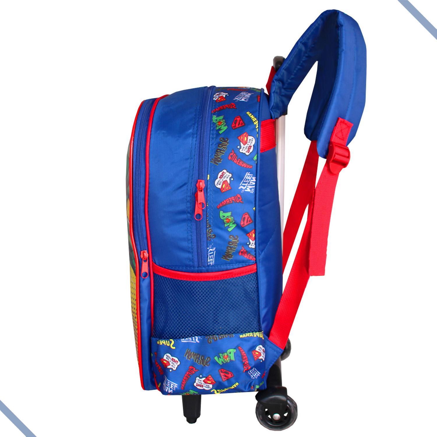 Mochila Infantil Rodinhas Superman Vs Lex Luthor Warner Bros