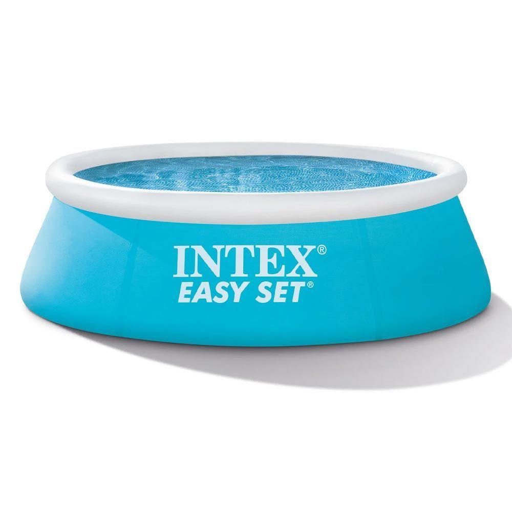 Miniatura Piscina Inflável Easy Set 886 Litros + Bomba De Ar - Intex