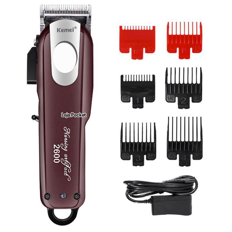 Miniatura Máquina De Cortar Cabelo Profissional Kemei Km-2600 Novidade