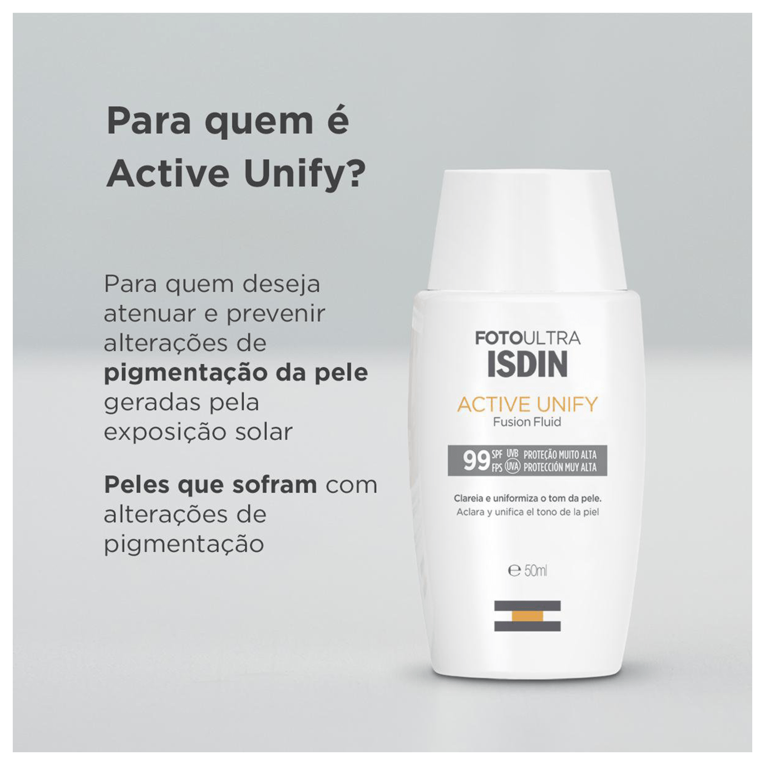 Isdin Foto Ultra Active Unify Fluid Fps99 Protetor Solar Blz