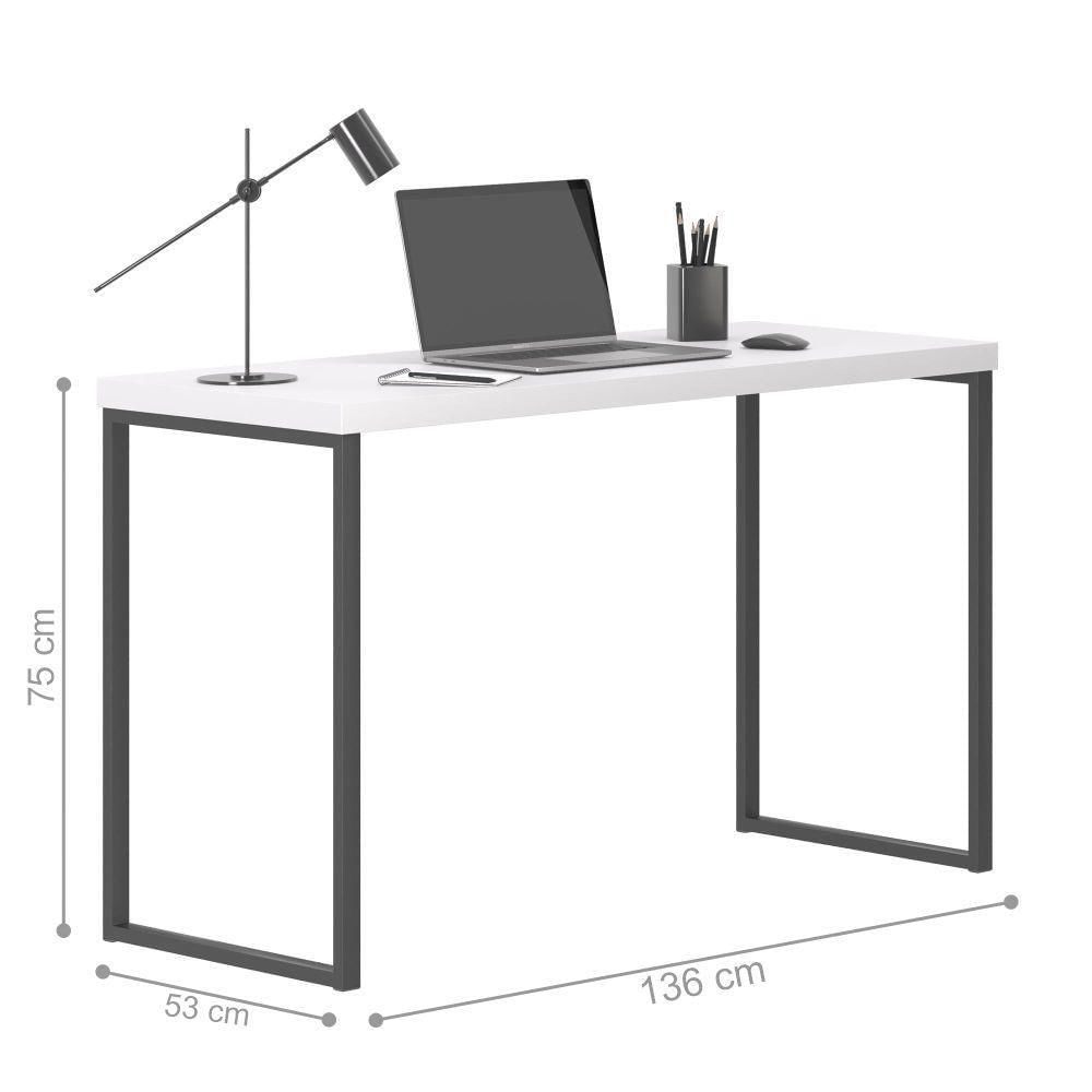 Miniatura Conjunto Armario E Mesa De Computador Noc Branco