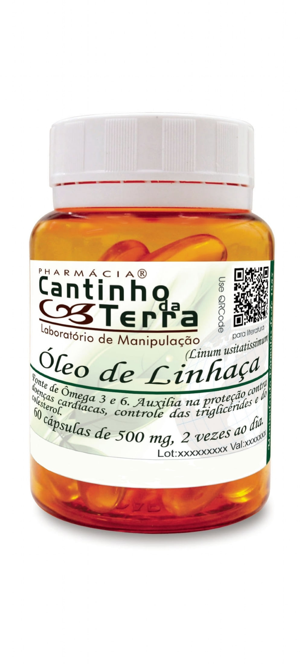 Miniatura Capsula Óleo De Linhaça 500Mg