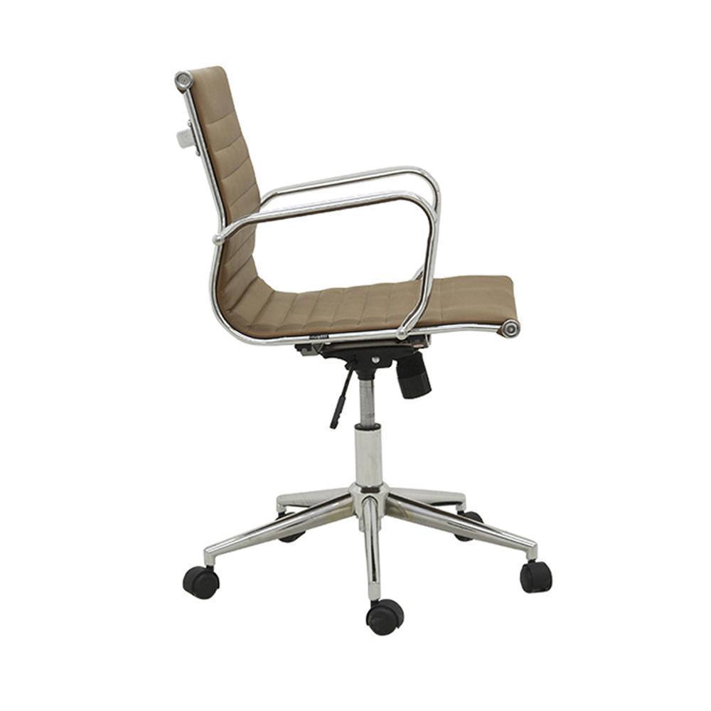 Miniatura Cadeira De Escritório Office Sevilha Baixa Pu Fendi Rivatti