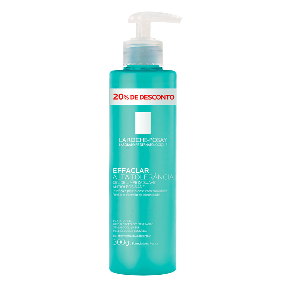 Miniatura Gel de Limpeza Suave Effaclar Alta Tolerância com 20% de Desconto 300g