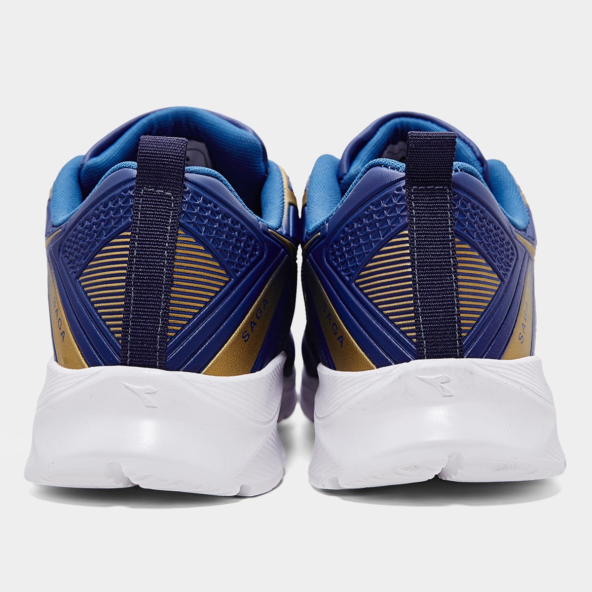 Miniatura Tênis Diadora Saga Marinho+Dourado - 34
