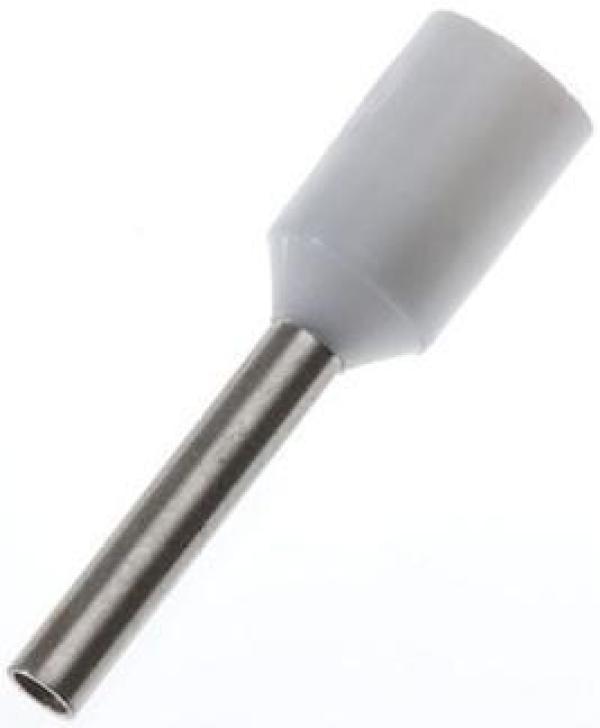 Miniatura Terminal Tubular Ilhós Conector 0,75Mm Pré Isolado - 500 Pçs