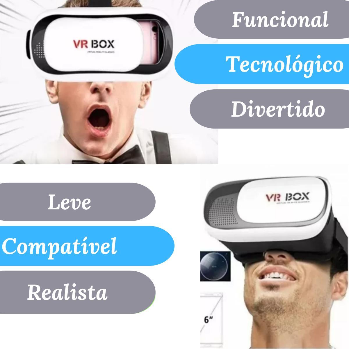 Miniatura Óculos Metaverso Vr Box Realidade Virtual Controle Bluetooth