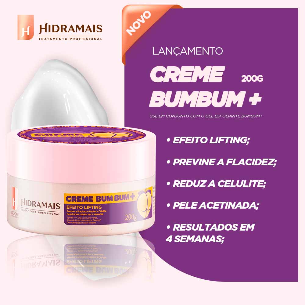 Miniatura Creme Bum bum Hidramais 200g
