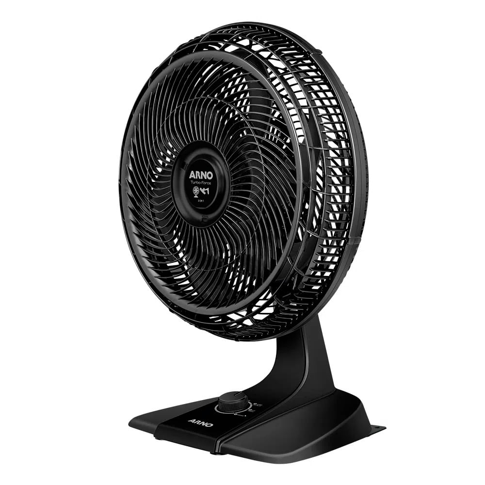 Miniatura Ventilador de Mesa Arno 40cm Turbo Force 126W 127V Preto - VF42 Preto - 110V