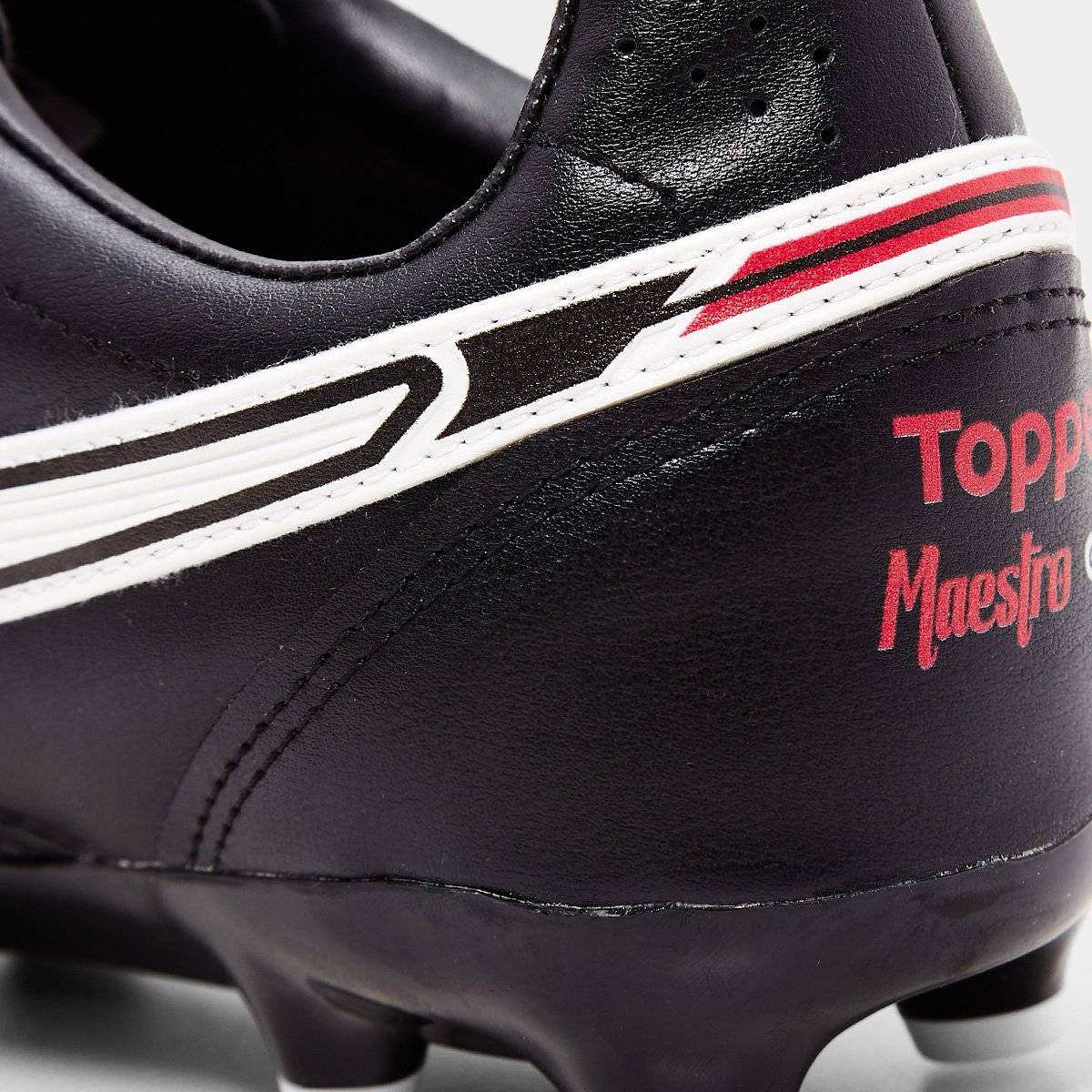 Chuteira Campo Topper Maestro Club V Unissex Preto+Branco - 37