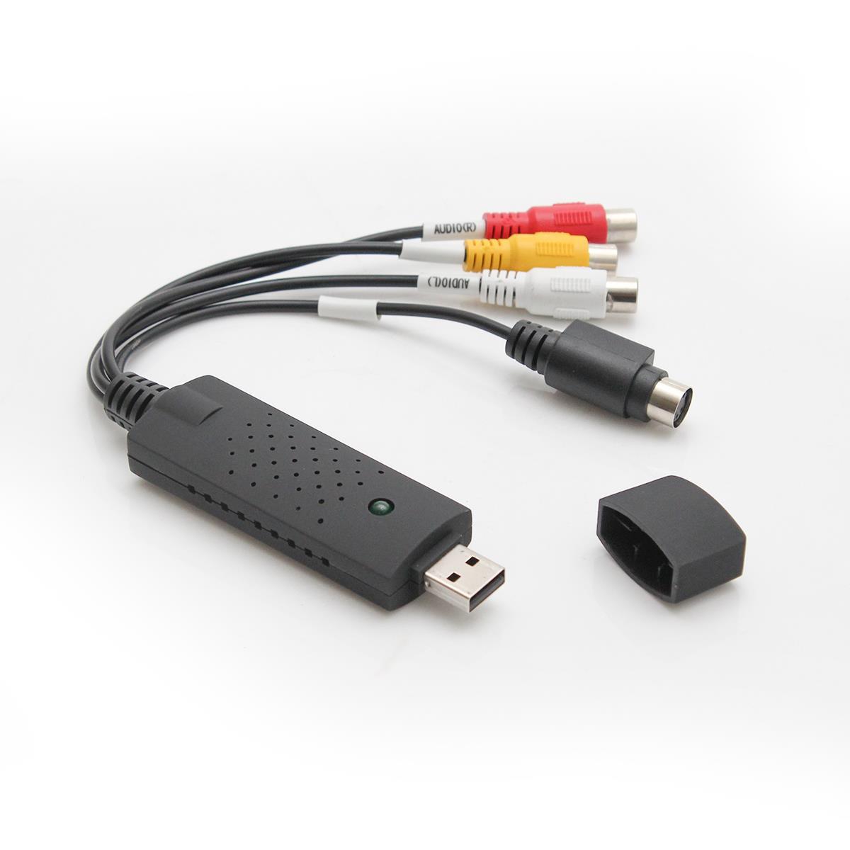 Miniatura Aparelho Converter Fita Vhs Para Dvd Digital Easycap Cabo de vídeo