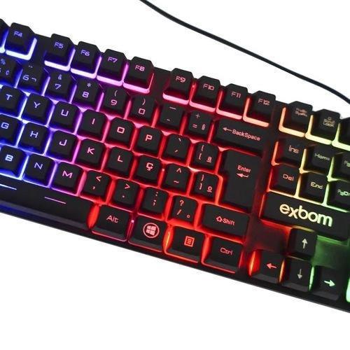 Miniatura Kit Teclado Mouse Gamer Bk-G550 + Fone De Ouvido N818 Preto