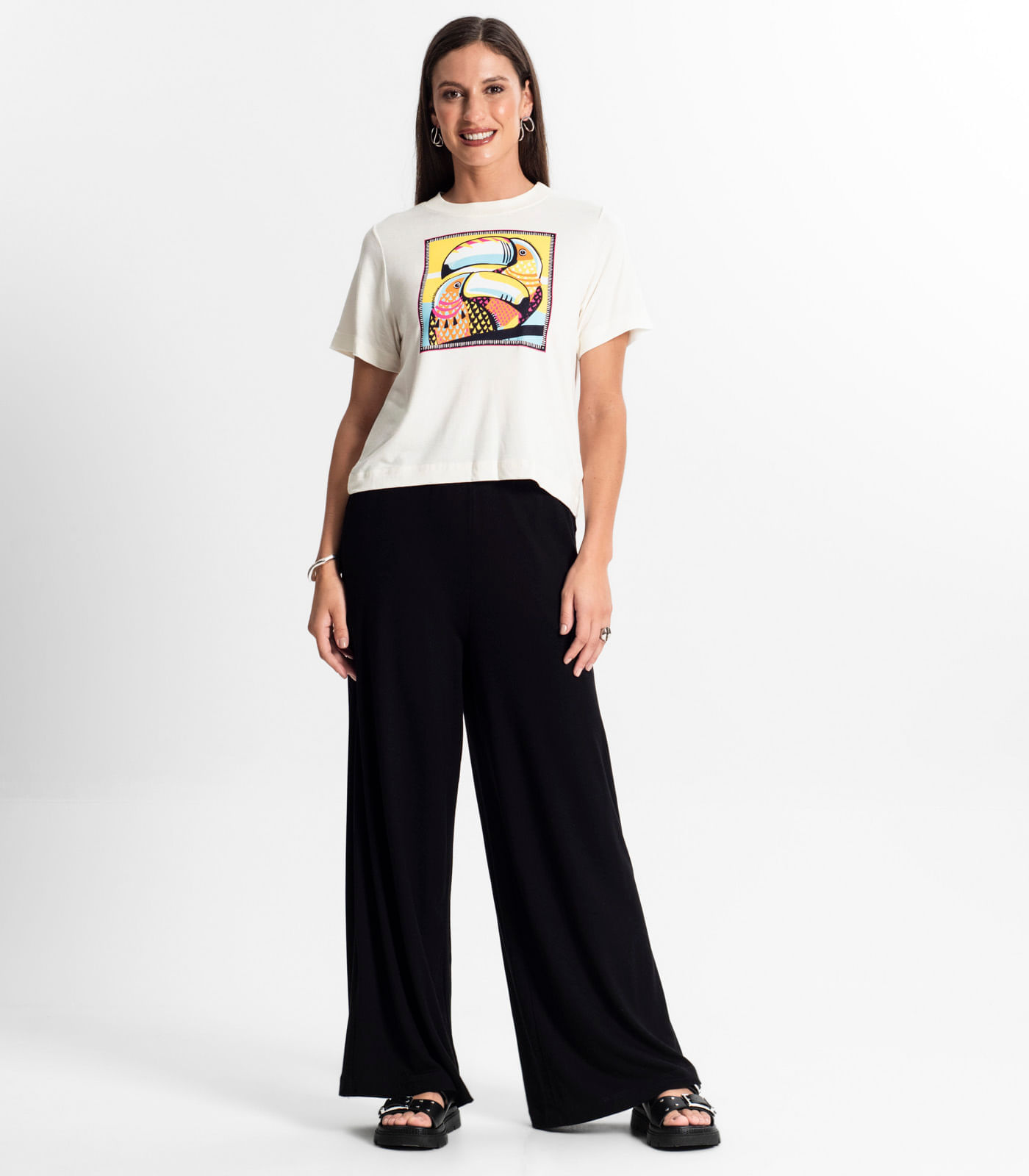 Miniatura Camiseta Feminina Rovitex Bege G