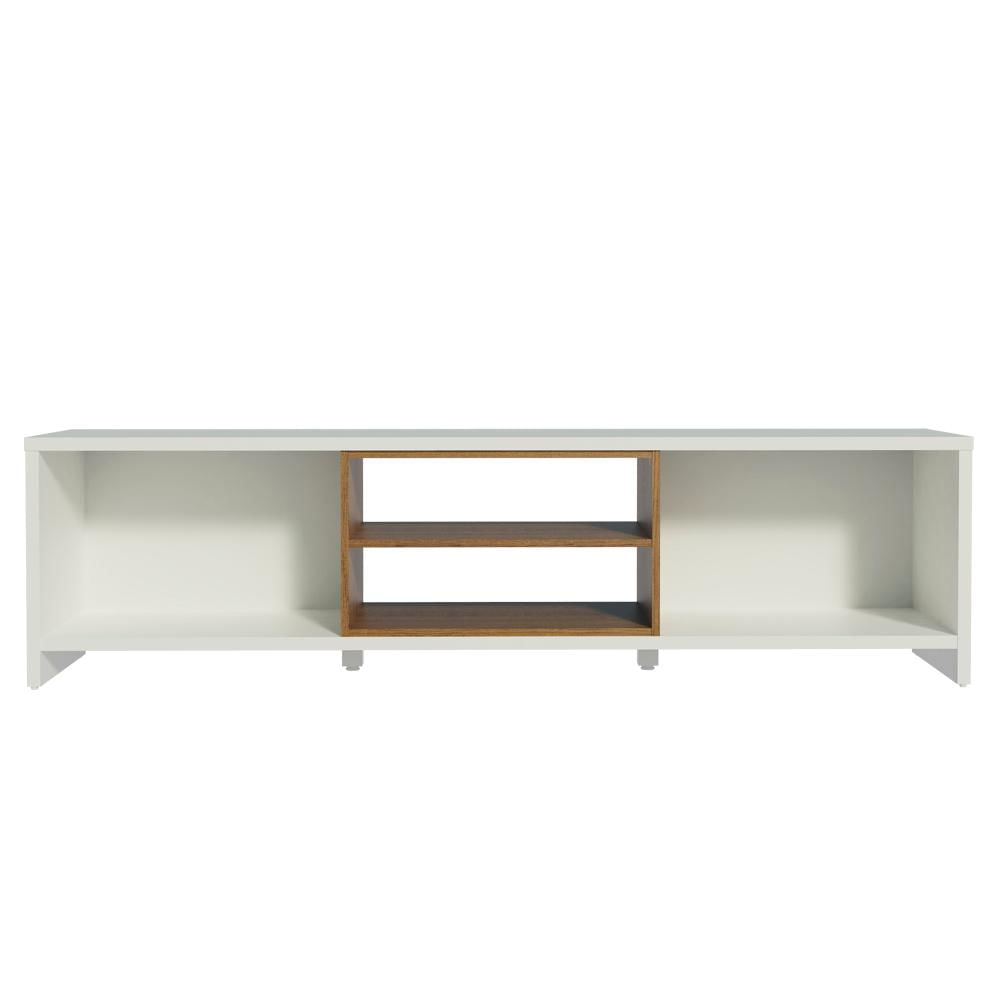 Rack para TV até 75 Polegadas 180 cm 2 Portas Branco/Rustic Metz Madesa Branco