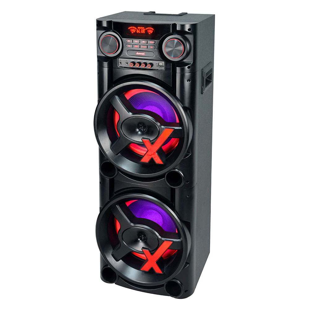 Miniatura Caixa De Som Amvox NewX 1900W Led Bluetooth USB SD Bivolt Preto ACA 1900 08954-18-11984 - 15KHz - 20Hz - Elétrica - Preto - 39 x 30 x 107 CM - 12 meses - Amvox - NewX - 1900w - Caixa De Som Amvox NewX 1900W. - Garantia do Fabricante - Bivolt