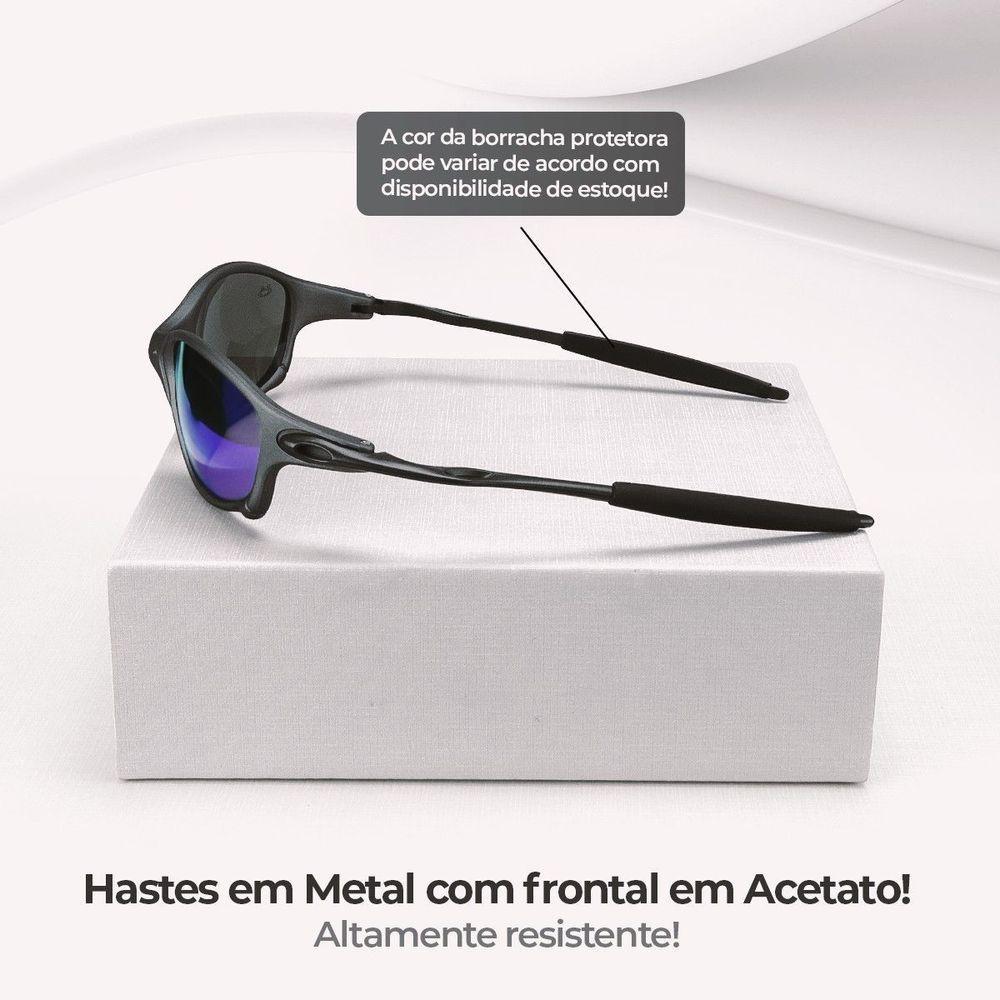 Oculos Sol Juliet Mandrake Lupa Metal Proteção Uv + Case Personalizavel Qualidade Premium Esportivo