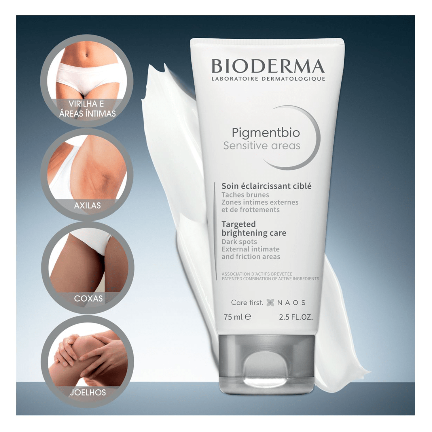 Miniatura Bioderma Pigmentbio Sensitive Areas - Sérum Clareador 75ml