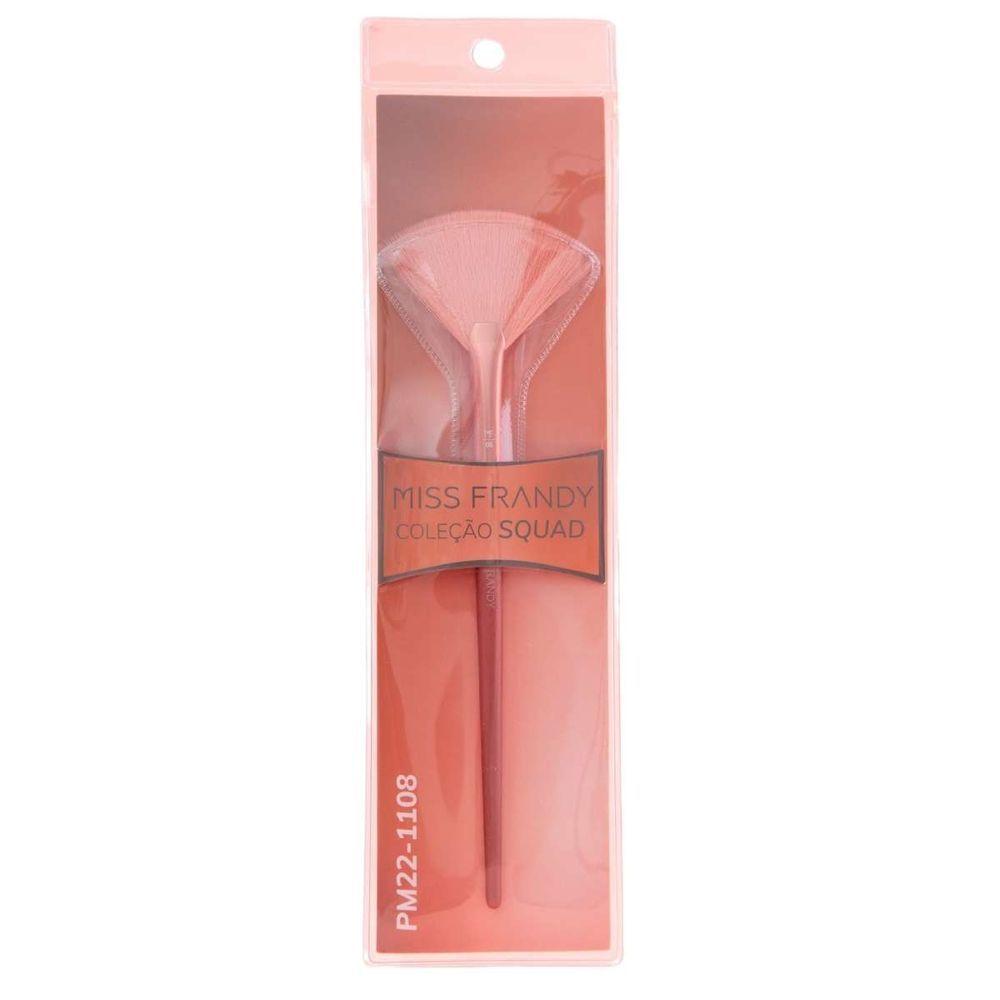 Miniatura Pincel De Iluminador Leque Mf08 | Aplicação Precisa | Linha Squad | Miss Frandy
