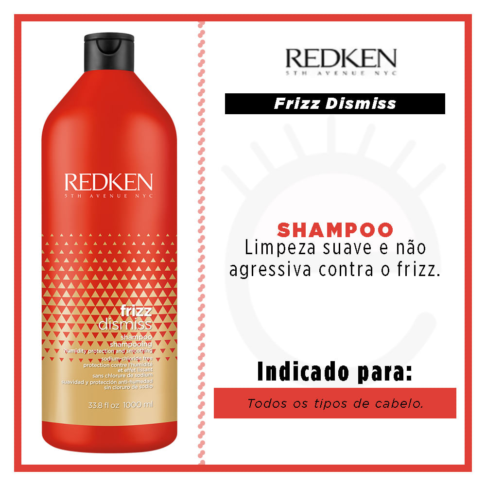 Miniatura Redken Frizz Dismiss - Shampoo Tamanho Profissional 1L