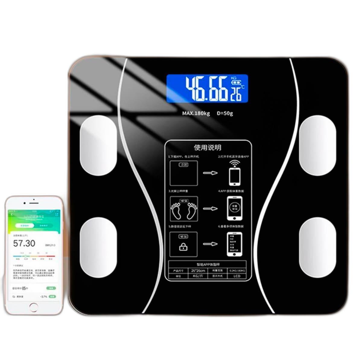 Balança Bioimpedância Profissional Corporal App Bluetooth
