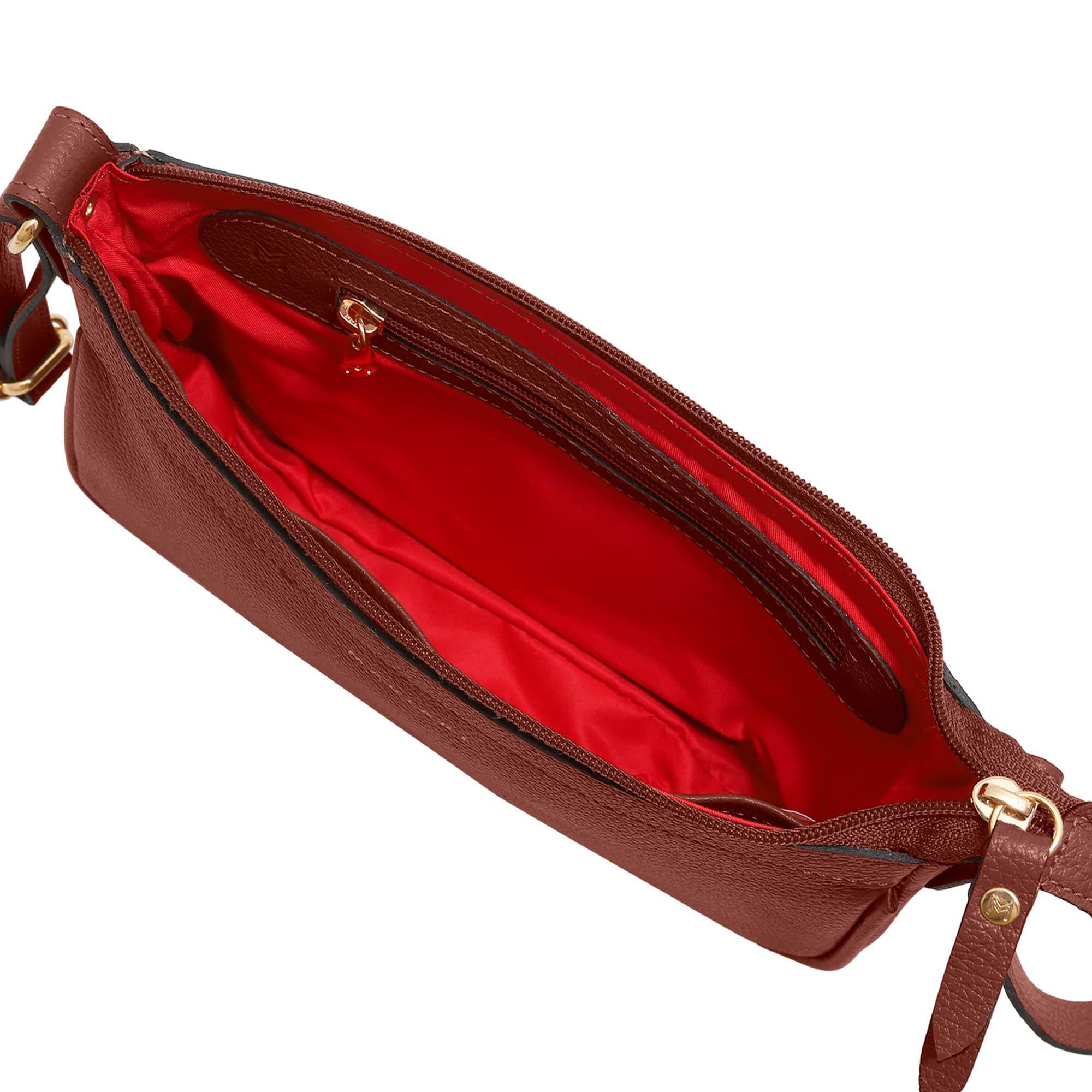 Miniatura Bolsa Mariart Maragogi Couro Feminina Transversal