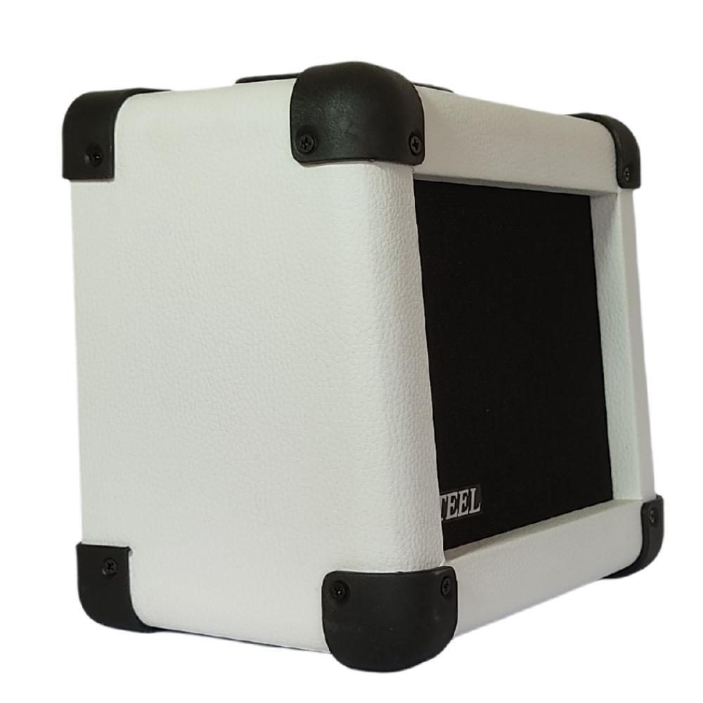 Miniatura Amplificador De Guitarra Cubo Steel 20Gt 6 Pol. 15W Branco