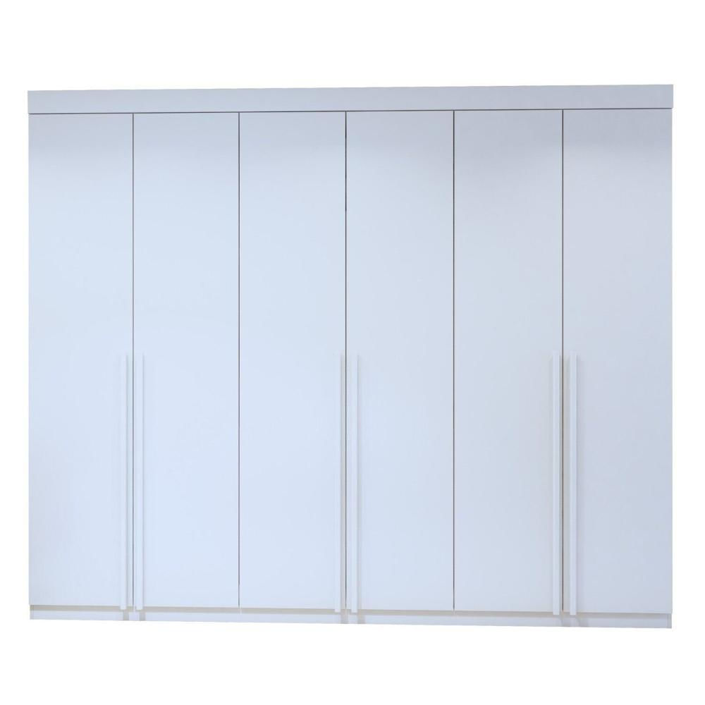 Miniatura Guarda-roupa 6 Portas 100% Mdf Versatil Branco