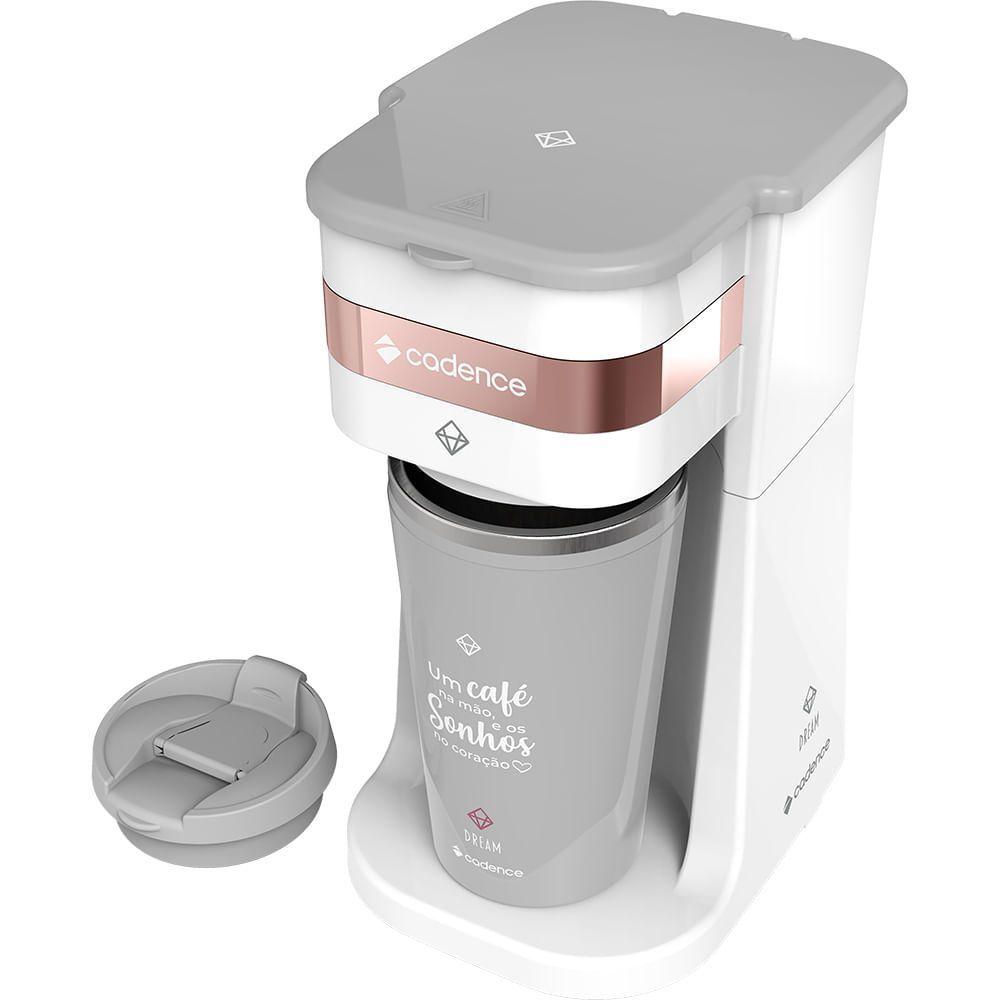 Cafeteira Elétrica Cadence Dream Rosé Gold Com Copo Térmico 110V
