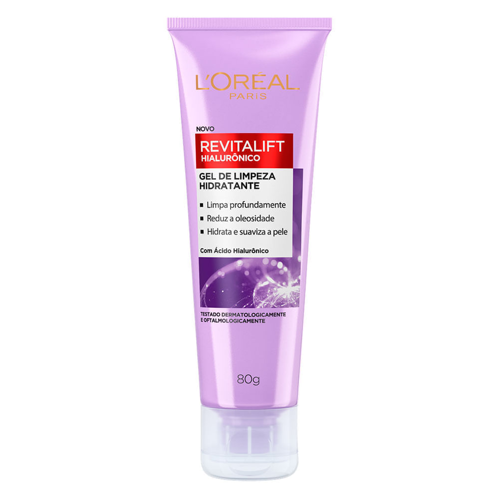 Miniatura Gel Limpeza Loreal Revitalift Hialurônico 80g Gel Limpeza Loreal Revitalift Hialurônico 80g