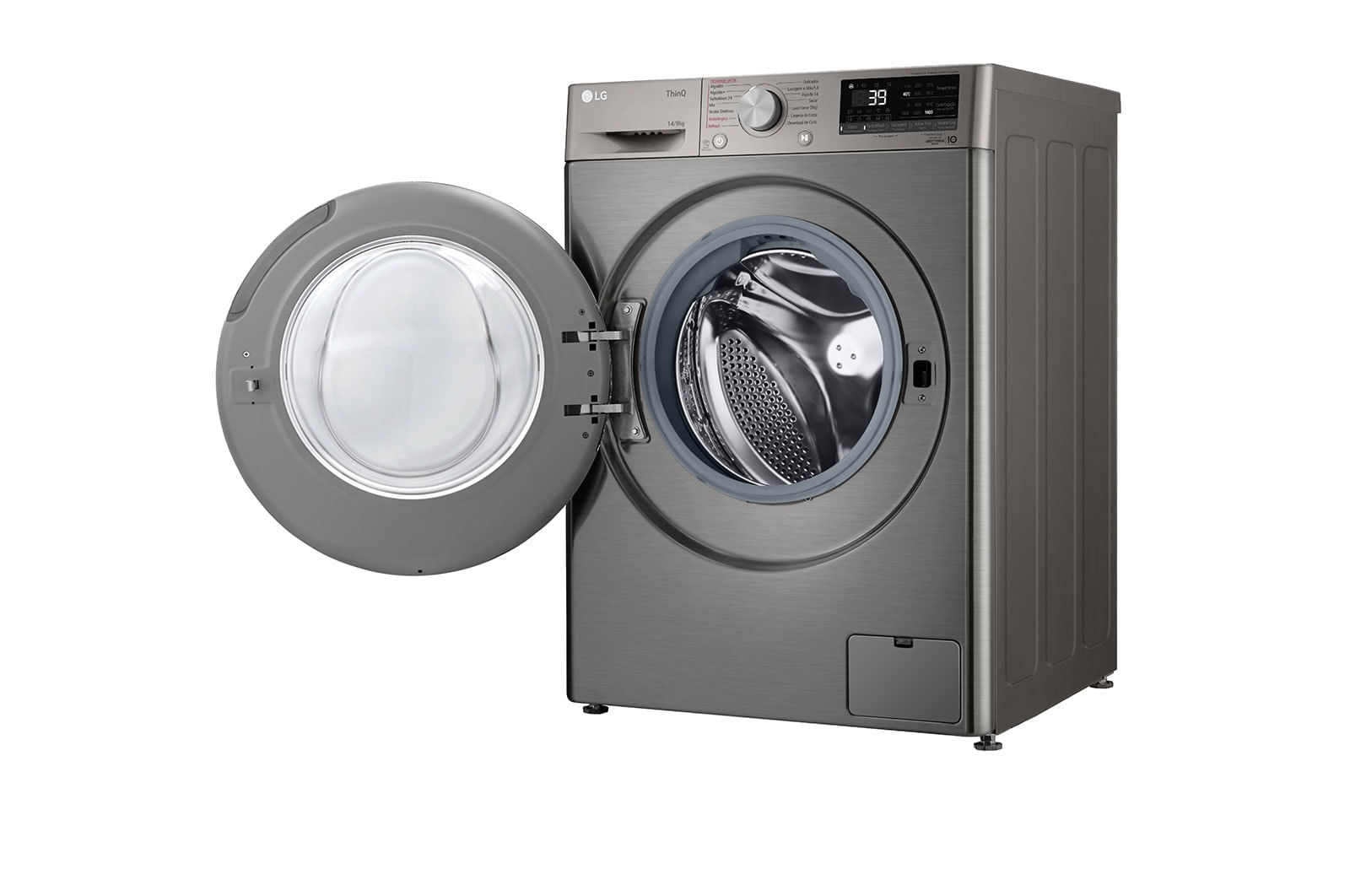 Lava e Seca LG Smart VC2 14kg Inox Look com Inteligência Artificial AIDD™ (CV9014PC2) - 110v