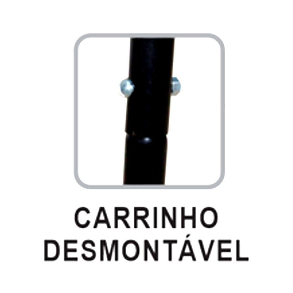 Miniatura Churrasqueira Master Grill Aço Carbono E Grelha 90x30x30cm