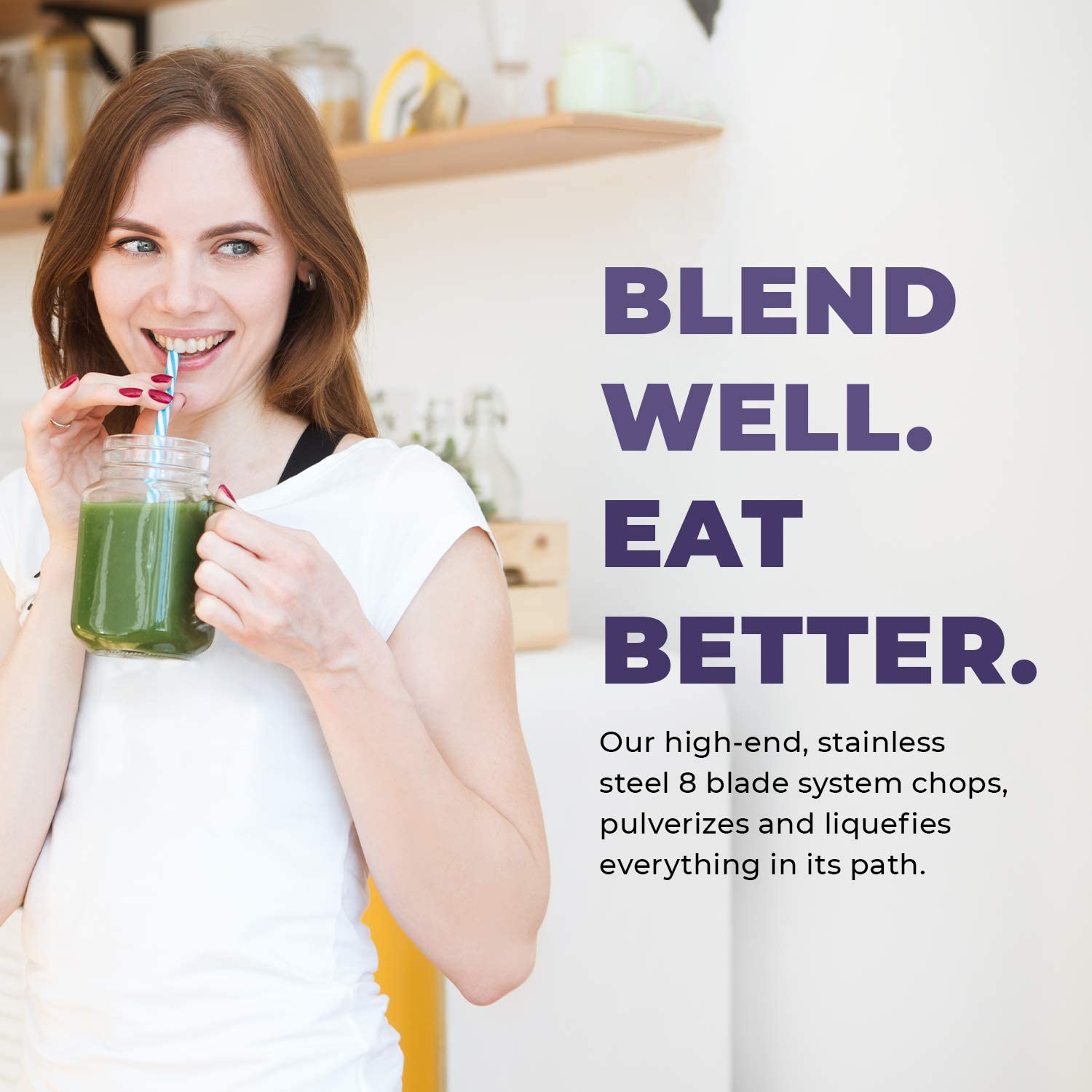 Miniatura Cleanblend Commercial Blender 64 Oz Countertop Blender 1800 Watt Base High Performance Ice Crusher Large Smoothie Blender Food Processor Frozen Fruit or Hot Soups