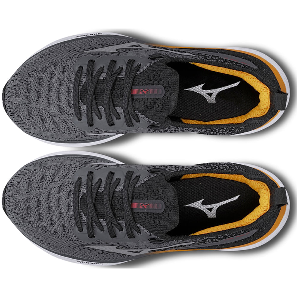 Miniatura Tênis Mizuno Cool Ride 2 Junior Cinza - 28