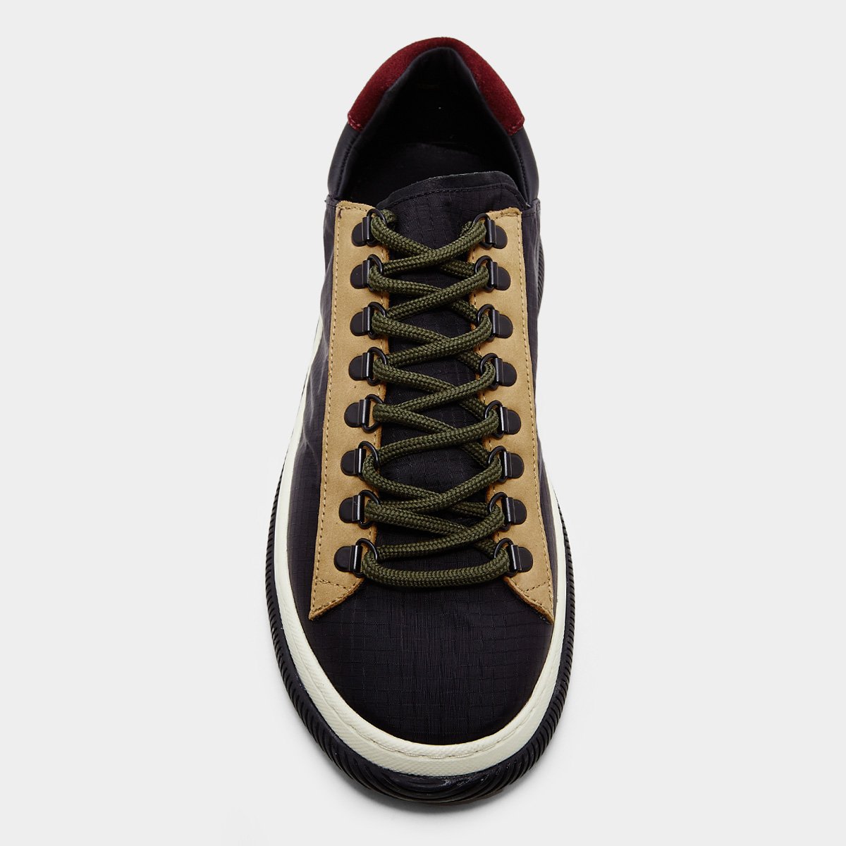 Miniatura Tênis Osklen Hybrid Fusion Masculino Preto+Vinho - 39