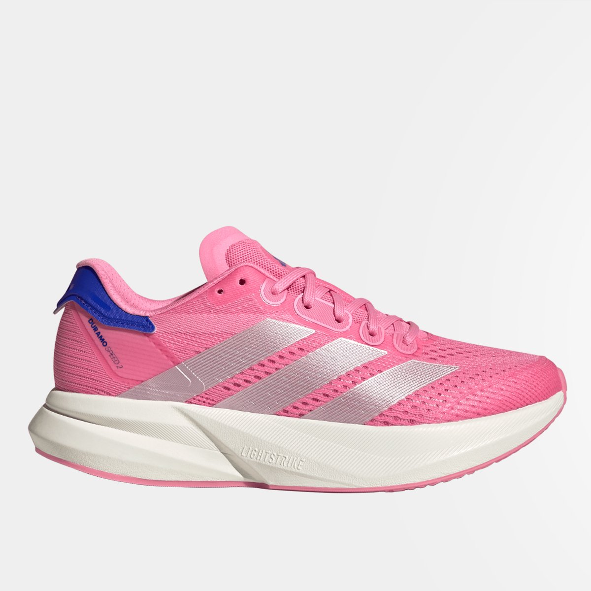 Miniatura Tênis Adidas Duramo Speed 2 Feminino Rosa+Branco - 34
