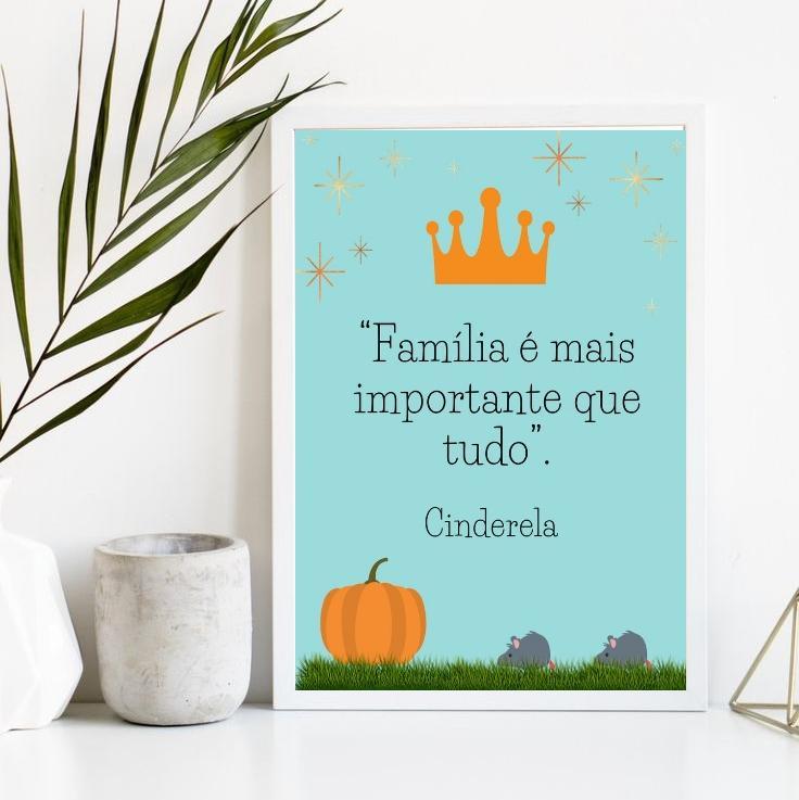 Miniatura Quadro Família 33x24cm Madeira Preta