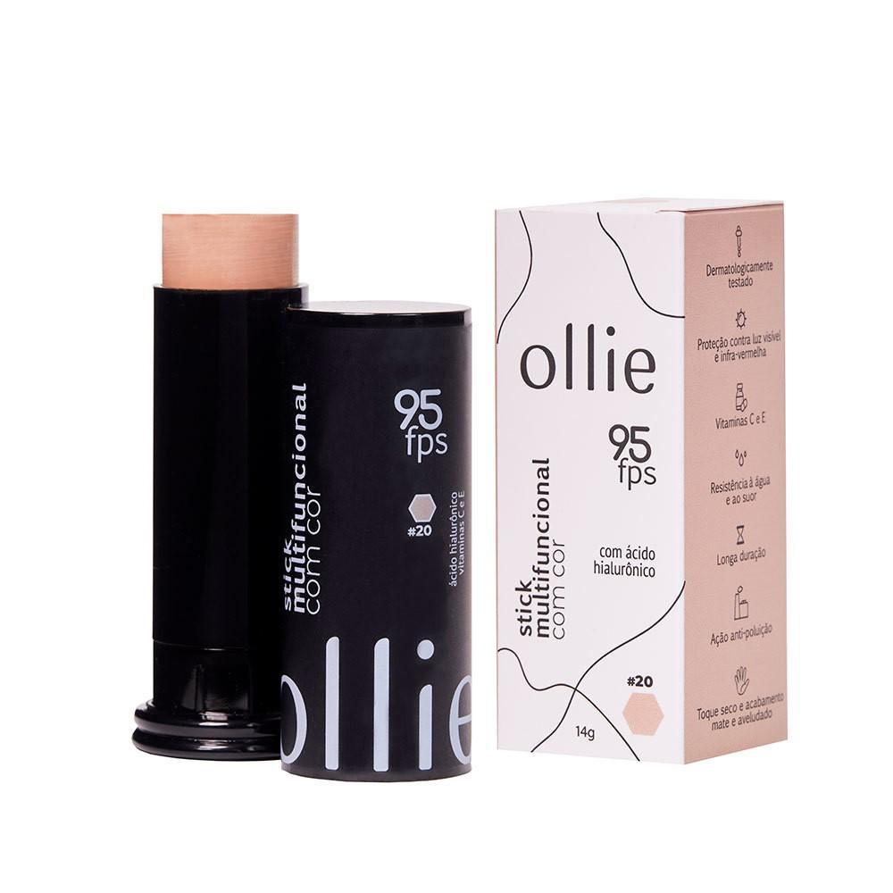 Miniatura Base Bastão Ollie Stick Multifuncional FPS 95 Bege Claro 14g