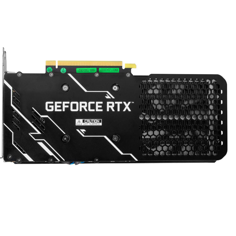 Placa de Vídeo Galax GeForce RTX 3060 1-Click OC LHR 8GB GDDR6 192 bits - 36NSL8MD6OCC Preto