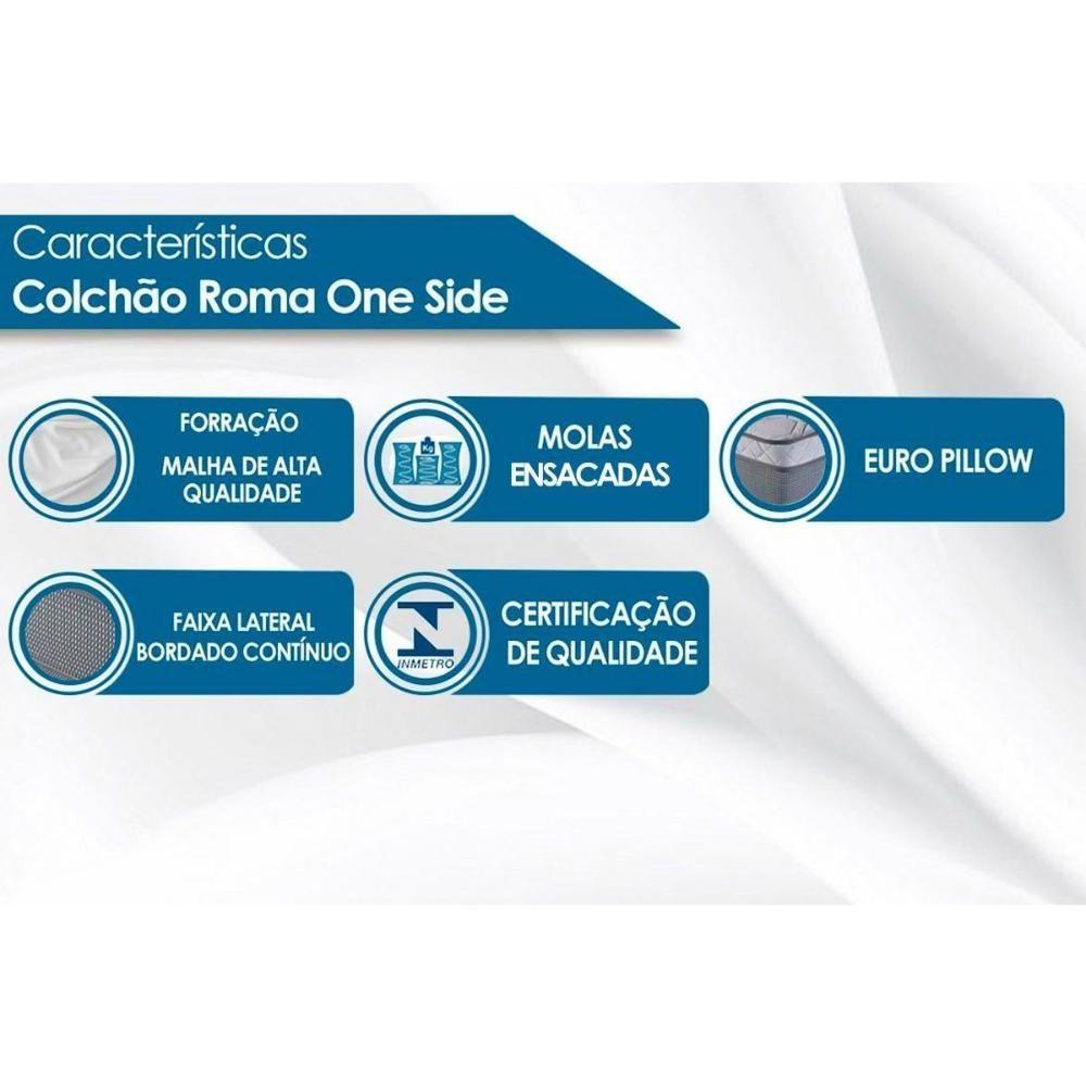 Miniatura Cama Box Casal: Colchão Molas Ensacadas Luckspuma Masterpocket Roma + Base Crc Suede Black(138x188)