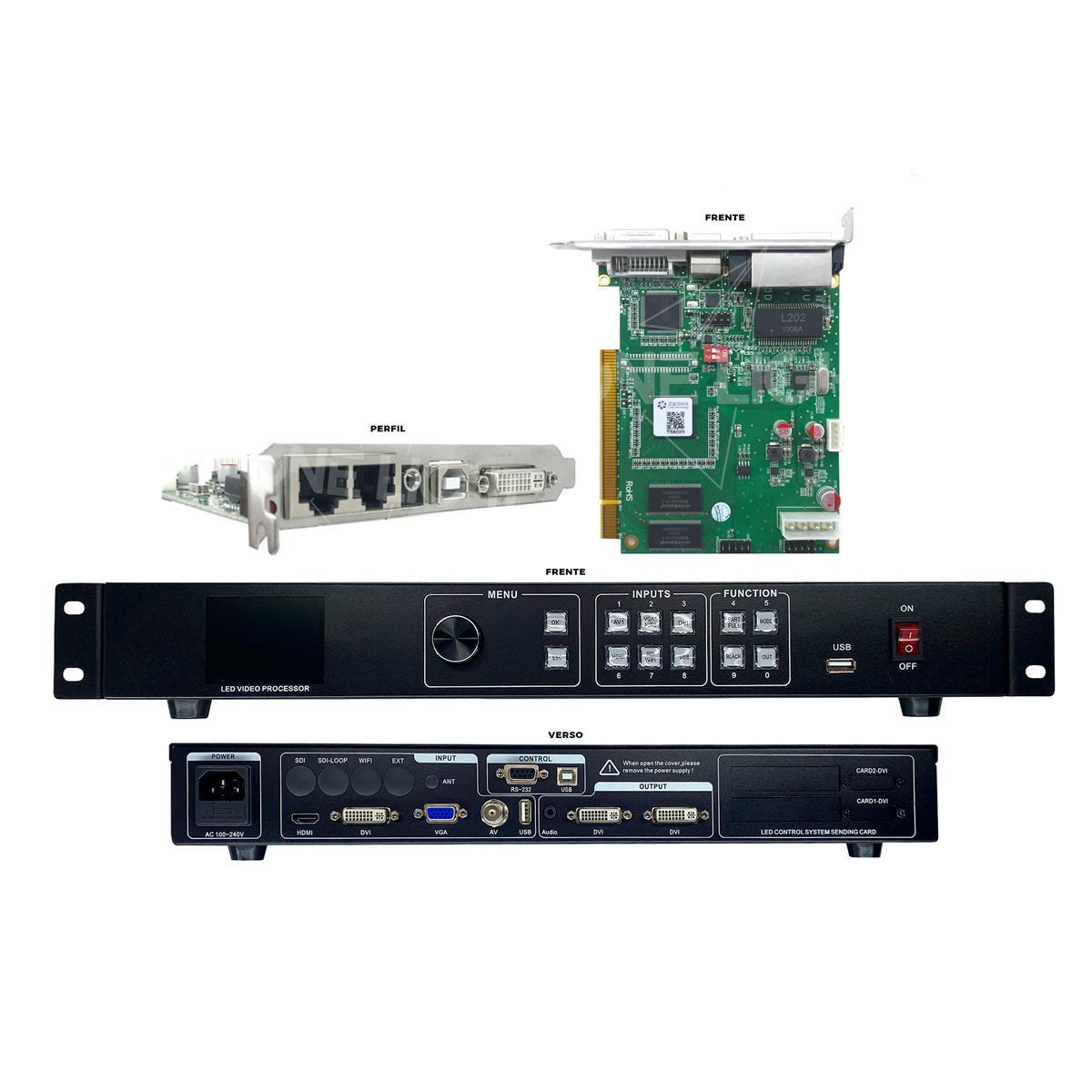 Miniatura Processador Para Painel De Led Lvp-300 + Send Card Lins