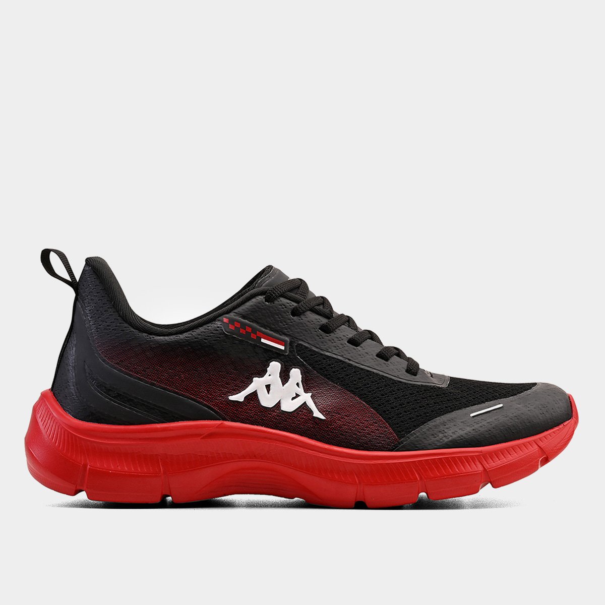 Miniatura Tênis Kappa Run 300 Masculino Preto+Vermelho - 38