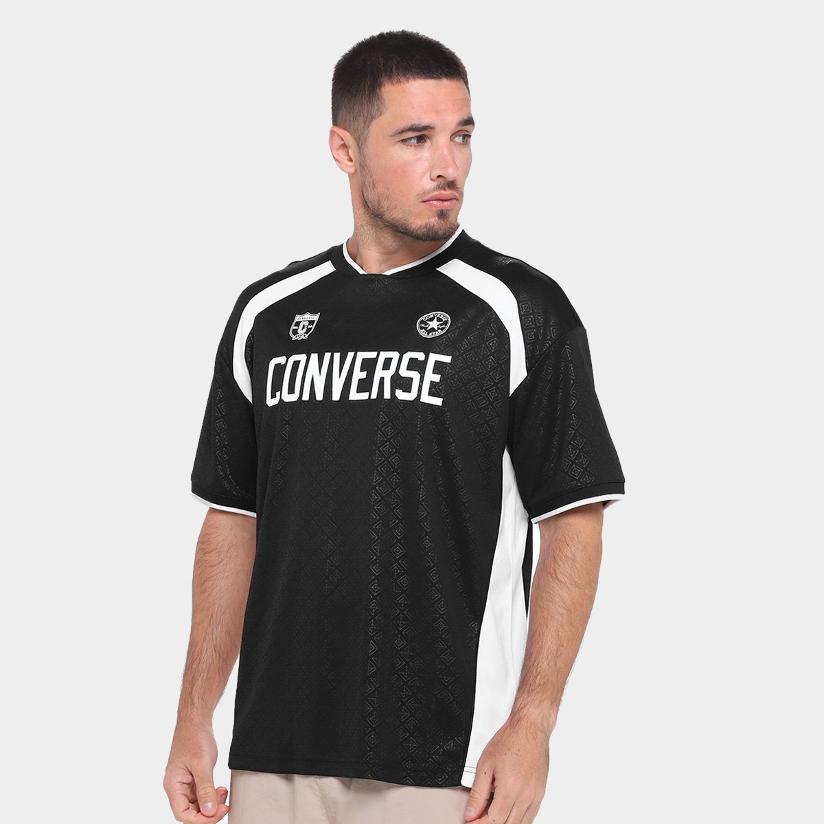 Miniatura Camiseta Converse Soccer Jersey Masculina Preto - G