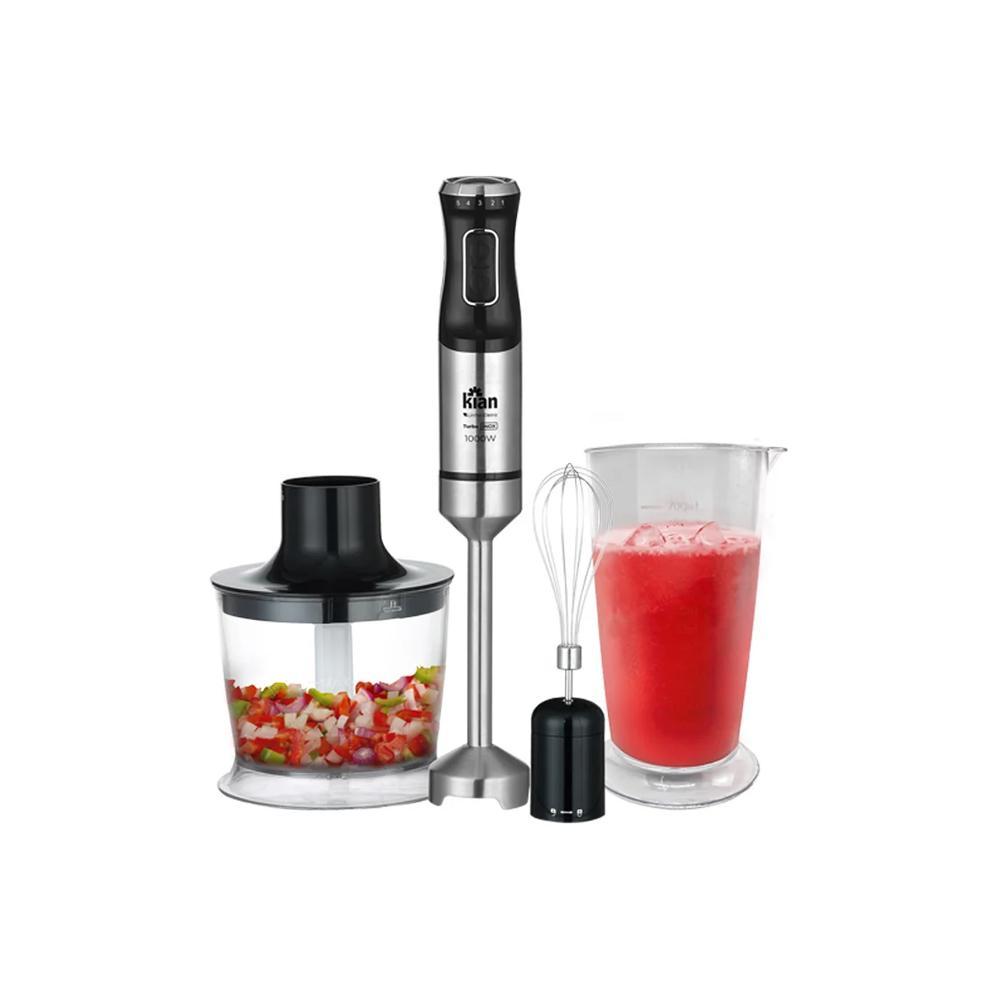 Miniatura Mixer Kian 3 Em 1 Turbo 1000W Preto E Inox 110V