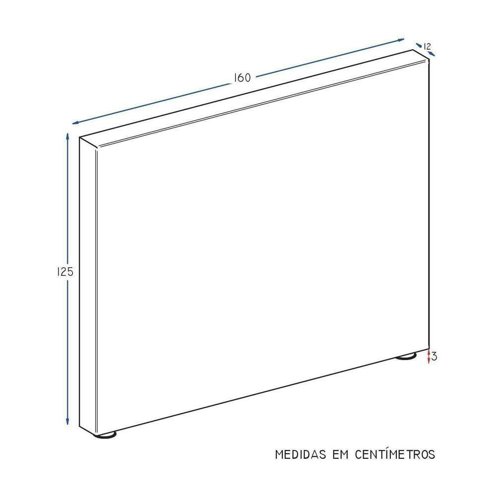 Miniatura Cabeceira Sena Marrom Queen 12x160x125
